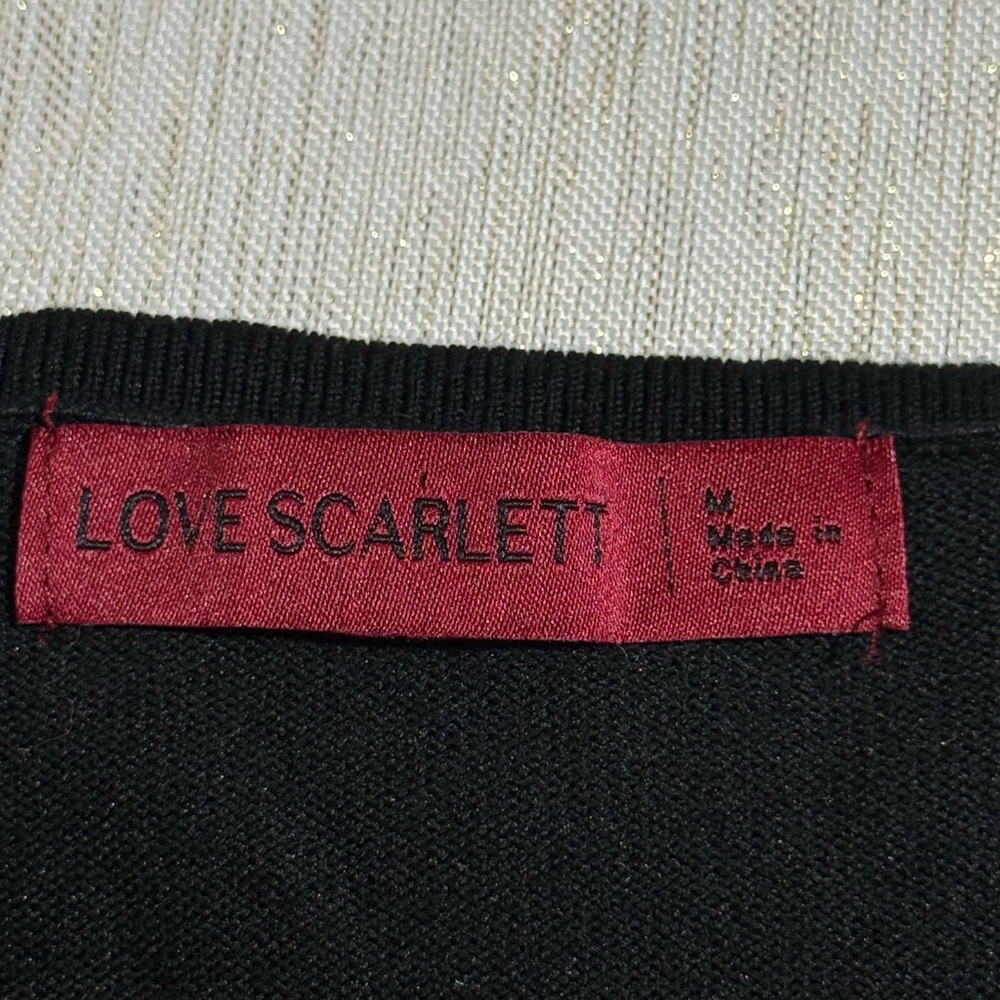 Scarlett Black Top with Subtle Silver Threads - Picture 7 of 8
